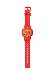 Casio Baby-G Analog-Digital Watch for Women with Resin Band, Water Resistant, BGA-255-4ADR, Red/Orange