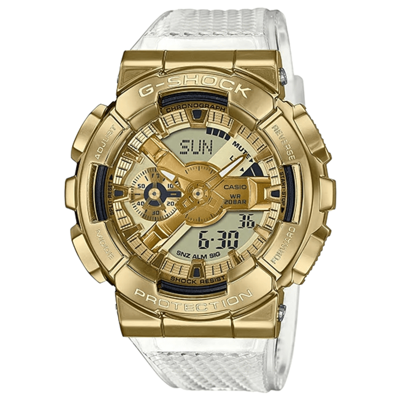 

Casio G-Shock Analog-Digital Dial Men's Watch, White Shanghai Night,