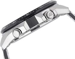 Casio Men's Edifice EQS500DB-1A1 Black Stainless-Steel Quartz Fashion Watch