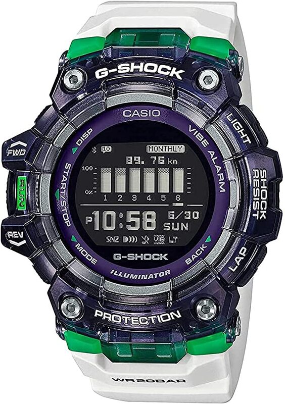 

Casio G Shock Gbd 100Sm 1A7Drr Analog Digital Men's Watch White GBD 100SM 1A7DR