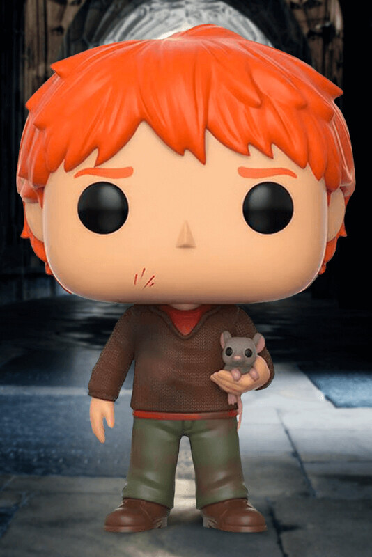 

Funko Pop! Harry Potter Ron Weasley with Scabbers, Ages 15+