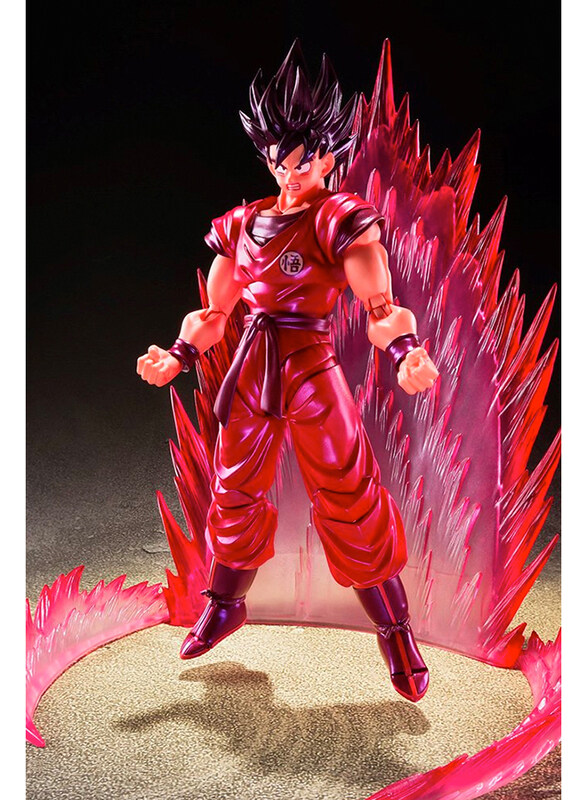 

Bandai Tamashii S.H.Figuarts Son Goku Kaioken + Tamashii Effect Energy Aura (red Ver.) Bundle Set, Ages 15+
