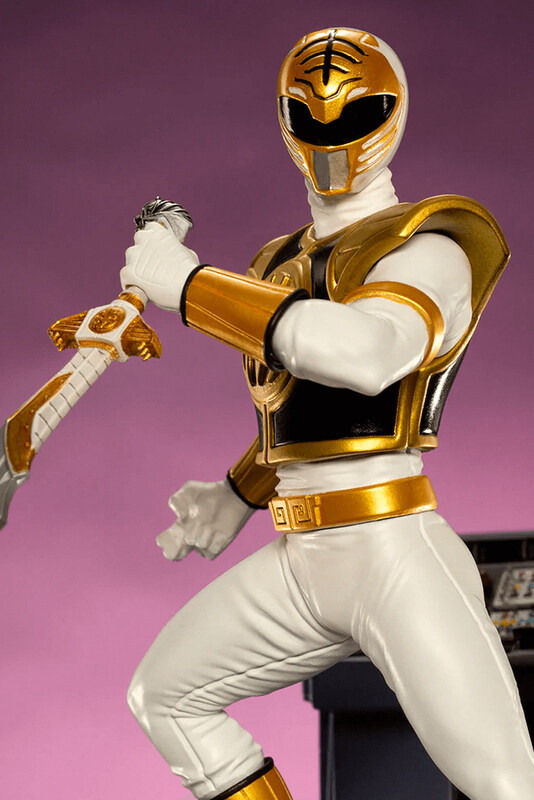 

Iron Studios Mighty Morphin Power Rangers White Ranger Bds Art Scale 1/10 Statue, Ages 15+