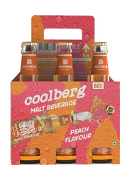 Coolberg Peach Malt Beverage, 6 x 330ml