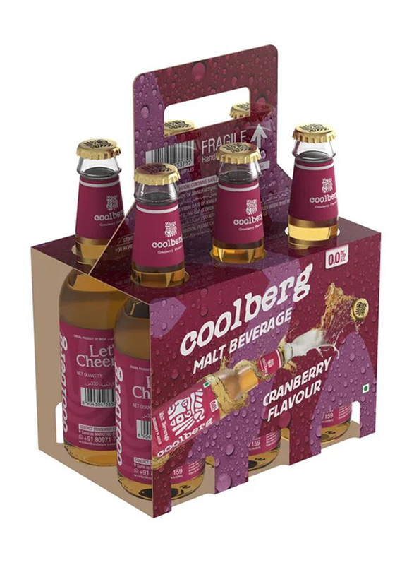 Coolberg Cranberry Malt Beverage, 6 x 330ml