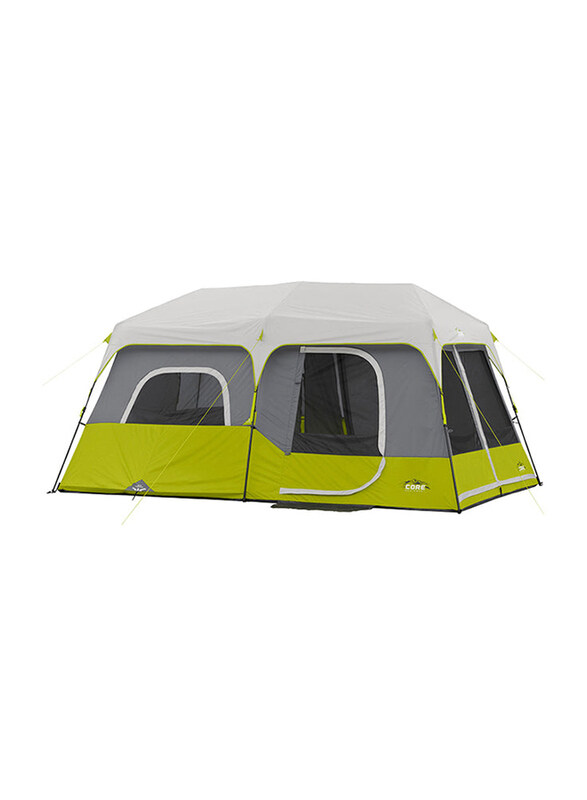 

Core Equipment 9 Person Instant Cabin Tent, 14 Feet x 9 Feet, Grey/Green