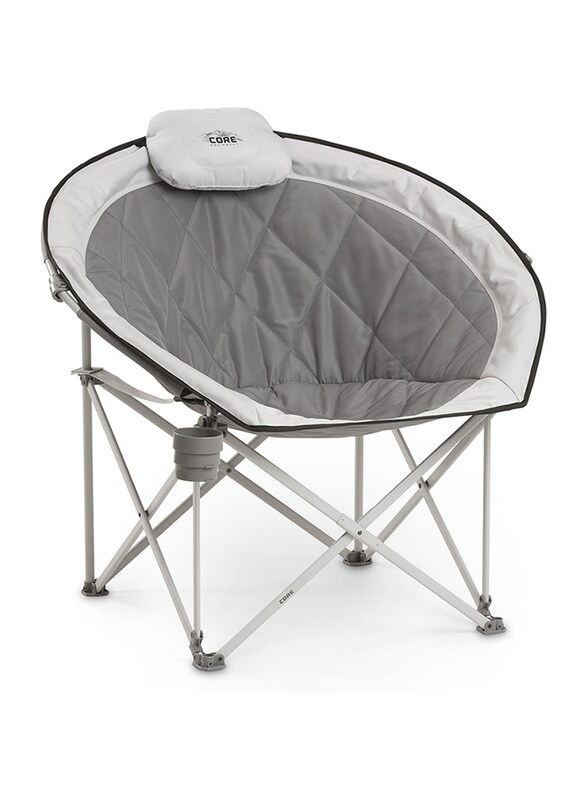 

Core Equipment Oversized Padded Round Chair, Grey