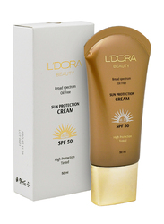 L'Dora Beauty Spf 50 Oil Free Sunscreen Tinted Cream, 50ml