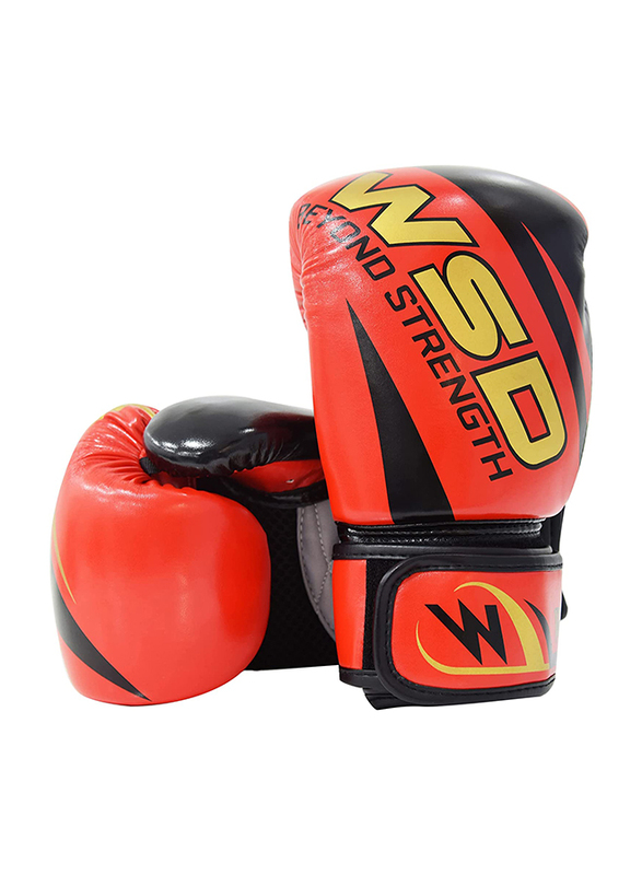 Sky Land Medium Premium Boxing Gloves, Red