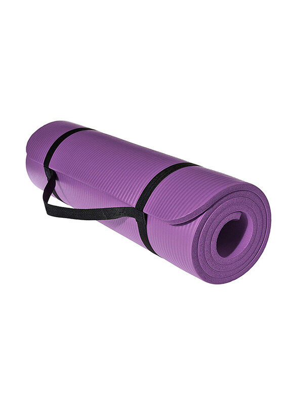 Sky Land Fitness Non-Slip Yoga Mat with Yoga Mat Strap, Purple