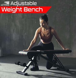 Sky Land Adjustable Workout Fitness Weight Bench, Black