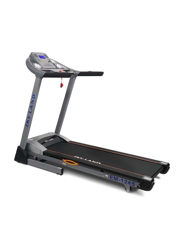 Sky Land Foldable 5 HP Peak Automatic Incline Treadmill with Hi-Fi Speaker, EM-1245, Black/Grey