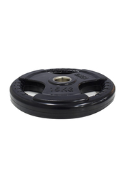 Sky Land Rubber Gym Weight Plate, 15KG, Black