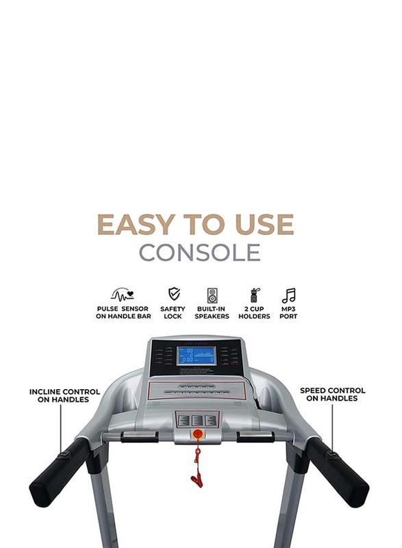 Sky Land Unisex Adult Home Use Medium Treadmill, EM-1251, Black/Grey