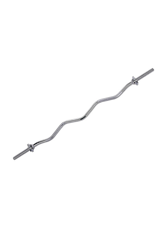 Sky Land Zig Zag Barbell Rod, 1.2KG, Silver