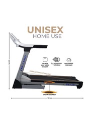 Sky Land Unisex Adult Home Use Medium Treadmill, EM-1251, Black/Grey