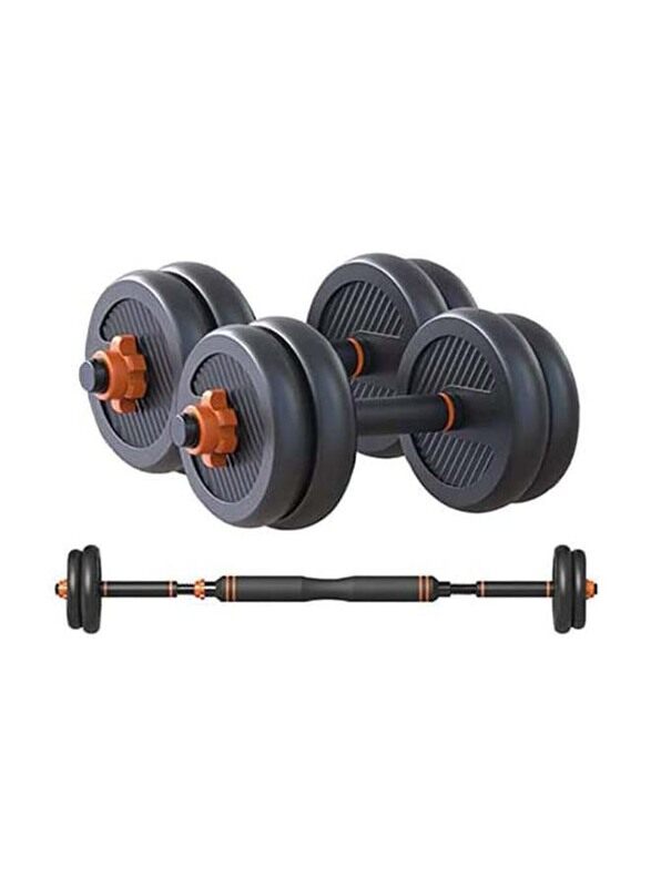 

Sky Land Environmental Adjustable Dumbbell N Barbell Set, 15KG, Black