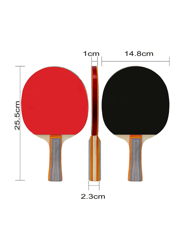 Sky Land Professional Table Tennis Racket Set, 5 Piece, Multicolour