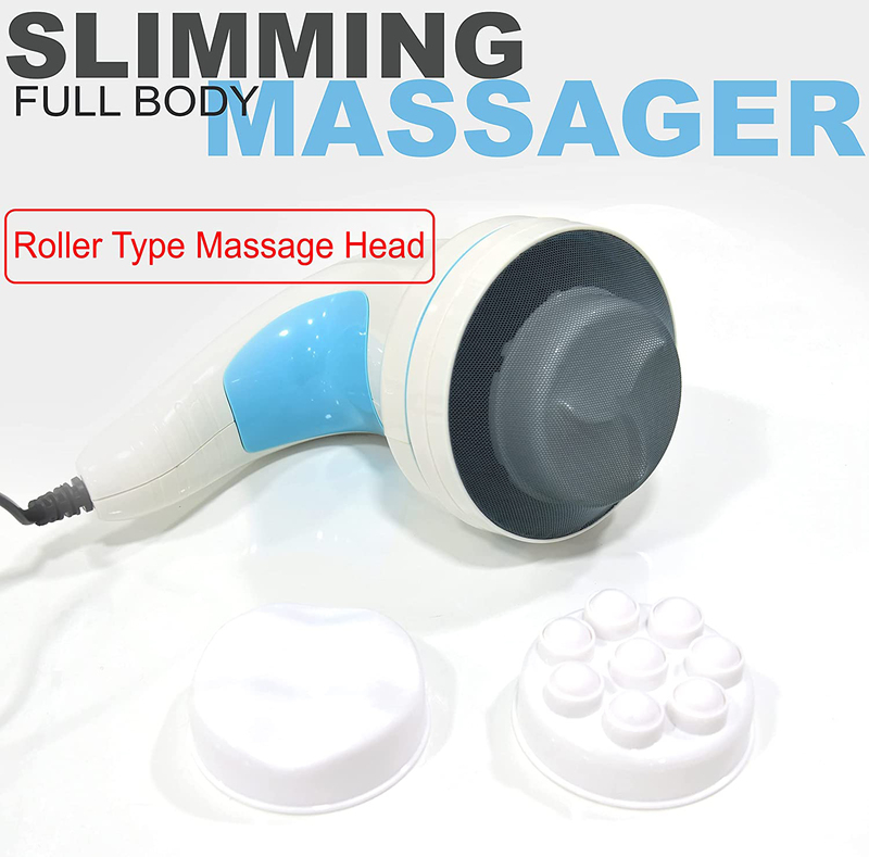 SkyLand Slimming Multi-Functional Handheld Full Body Massager, EM-4165, White/Blue
