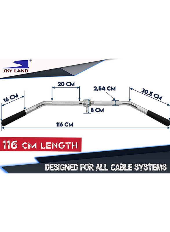 Sky Land Lat Pull Down Bar, 5KG, Silver