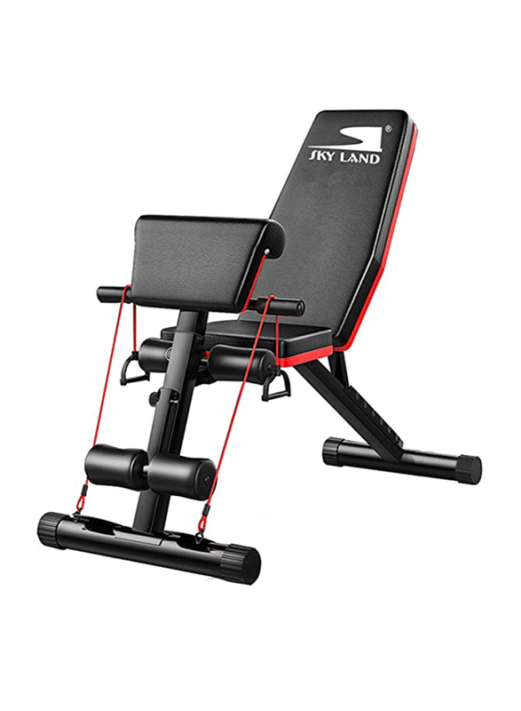 Sky Land Multifunction and Adjustable Weight Bench, Black