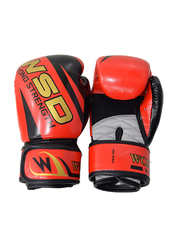 Sky Land Medium Premium Boxing Gloves, Red