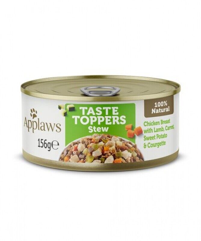 

Applaws Taste Topper Dog - Chicken & Lamb & Veg in Stew - Can - BOX - 12*156g