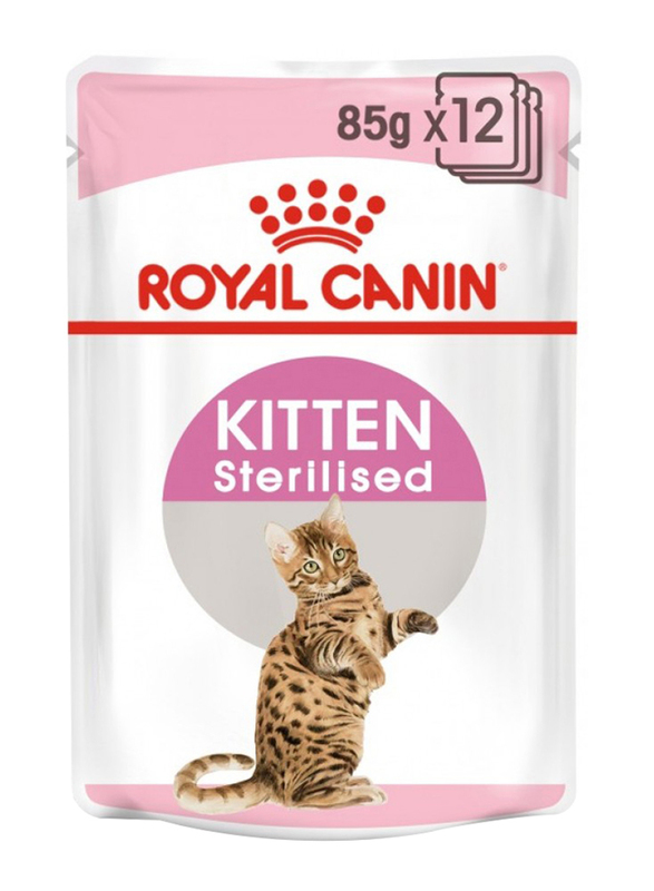 Royal Canin Kitten Sterilized Gravy Cat Wet Food By Box, 12 x 85g