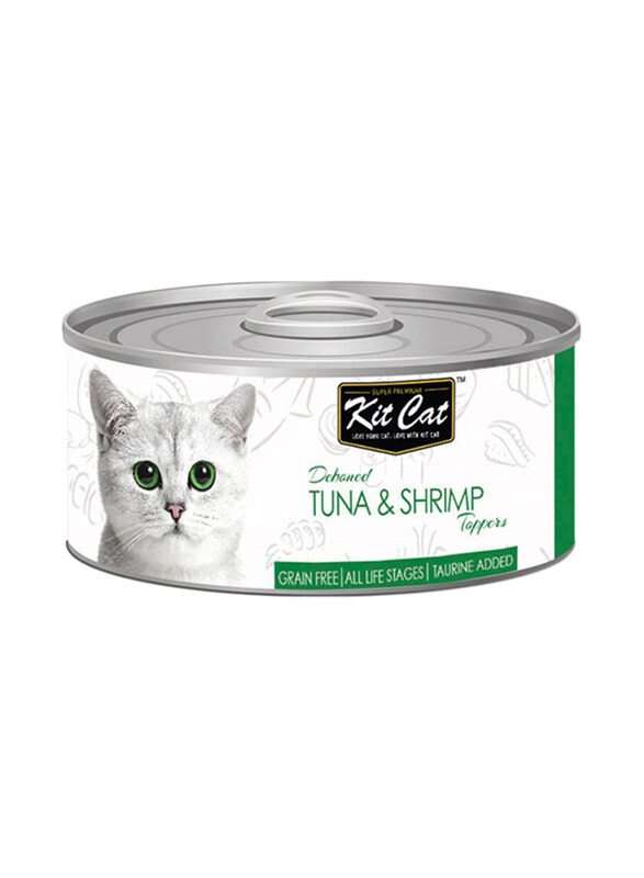 

KitCat Tuna & Shrimp Deboned Can Cat Wet Food , 24 x 80g