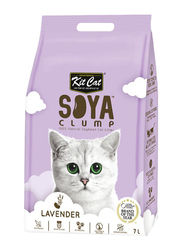 KitCat Soya Clumping Cat Litter, 6 x 7 Liters, Lavender