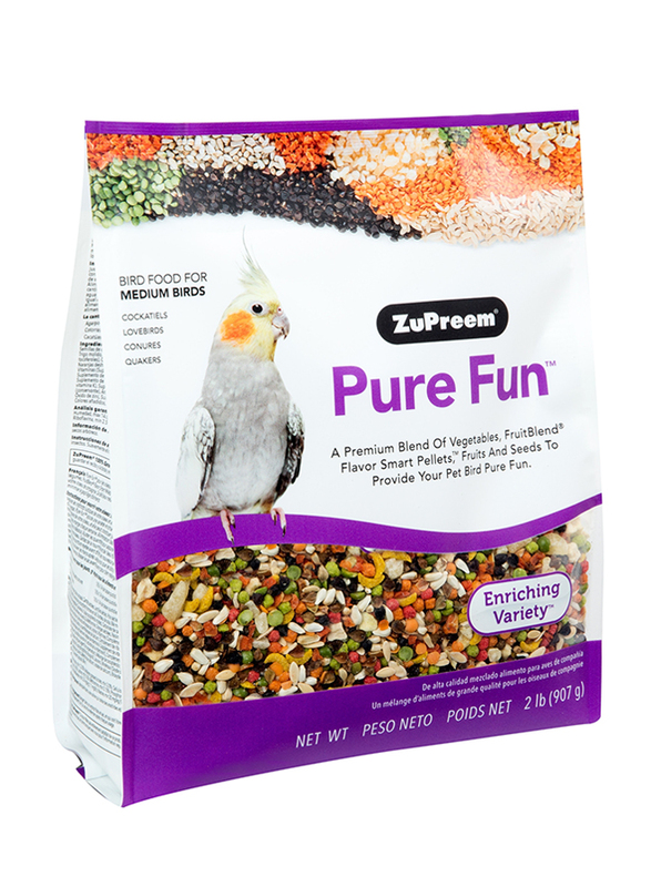 ZuPreem Pure Fun for Medium Bird Dry Food, 907g