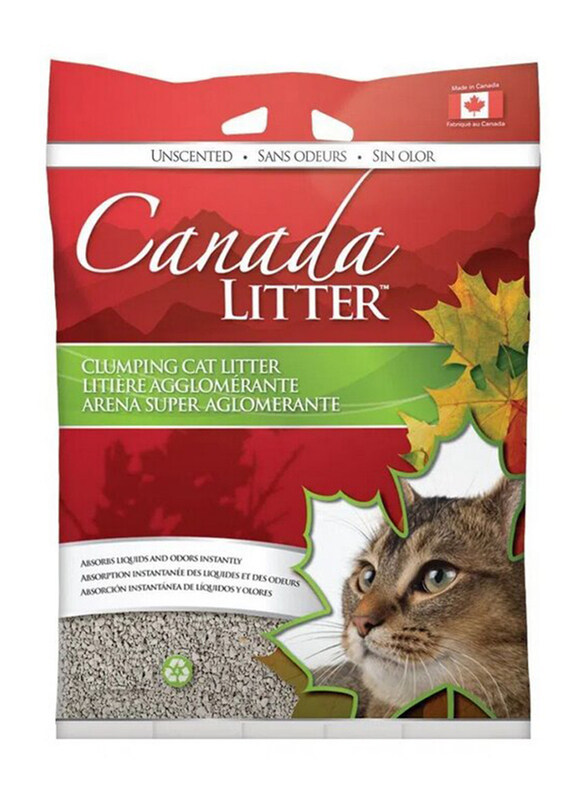 

Canada Litter Clumping Cat Litter with Baby Powder Scent, 6kg, Multicolour