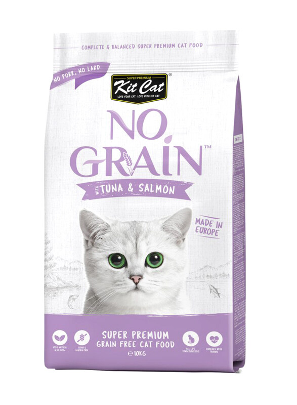 

KitCat Super Premium No Grain Tuna & Salmon Flavour Dry Adult Cat Food, 1Kg