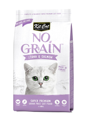KitCat Super Premium No Grain Tuna & Salmon Flavour Dry Adult Cat Food, 1Kg