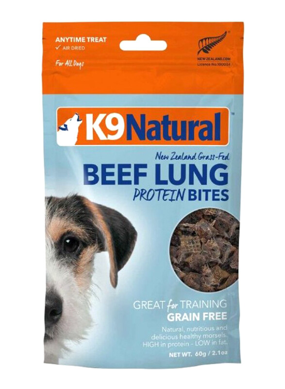 

K9 Natural Air Dried Beef Lung Protein Bites Dog Food, 60g