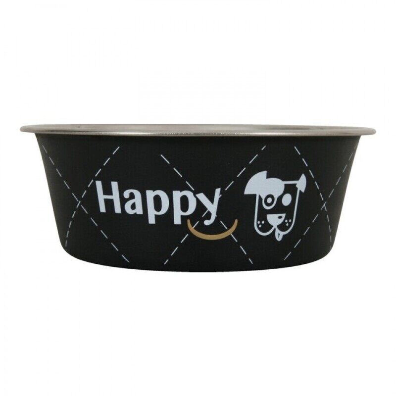 

ZOLUX Happy Bowl - Steel - Black - 1.5L