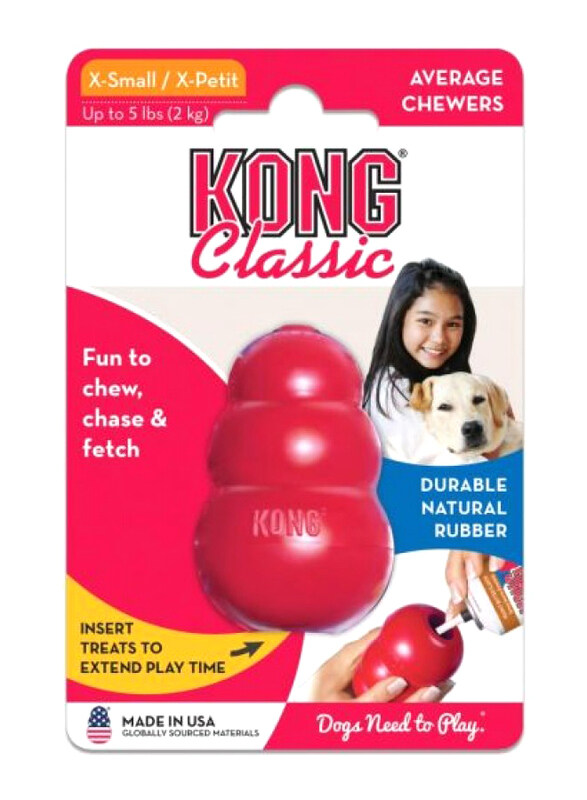 

Kong Classic Rubber Treat Holder, XS, Red