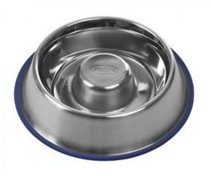 

KRUUSE BUSTER Stainless Steel - Slow Feeder - Blue - L