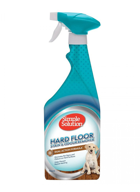 Simple Solution Dual Action Formula Hard Floor Stain & Odour Remover for Dog, 750ml