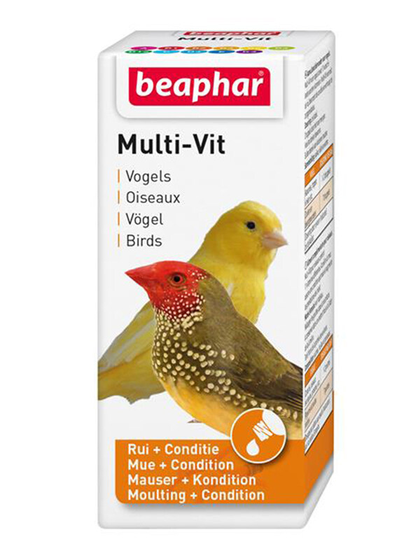 

Beaphar Multi-Vitamin for Bird, 20ml, White