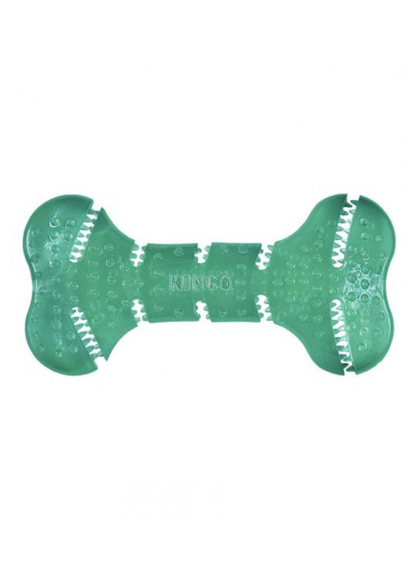 

Kong Squeezz Dental Bone Toy, Medium, Green
