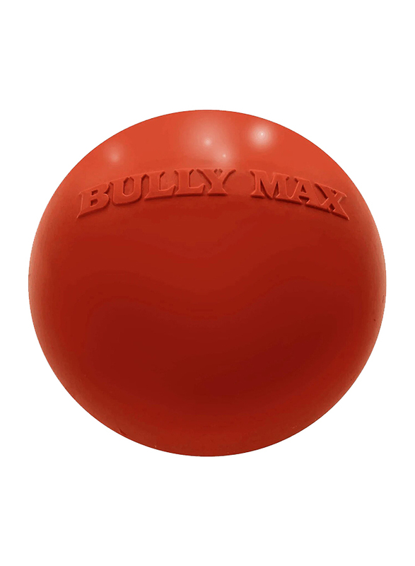 Bully Max Indestructible Power Chewer Dog Toy Ball, Medium, Red