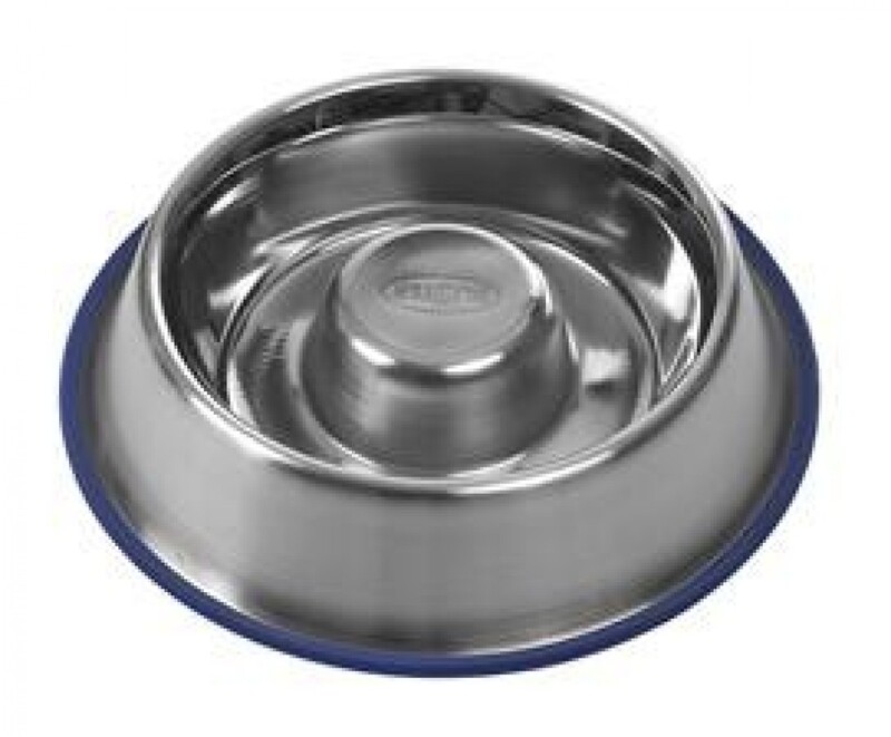 

KRUUSE BUSTER Stainless Steel - Slow Feeder - Blue - M