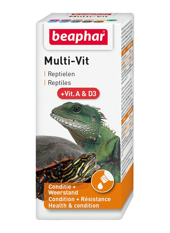 

Beaphar Multi Vitamin Liquid for Reptile, 20ml, Multicolour