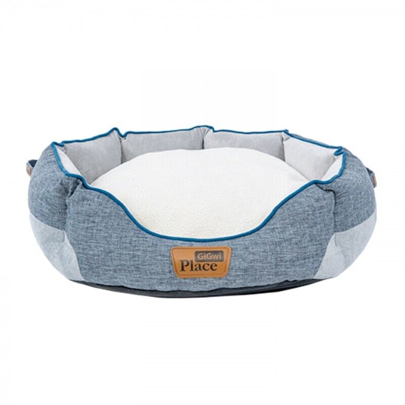 

Gigwi Place Removable Cushion Luxury Dog Bed - Round - Blue - S