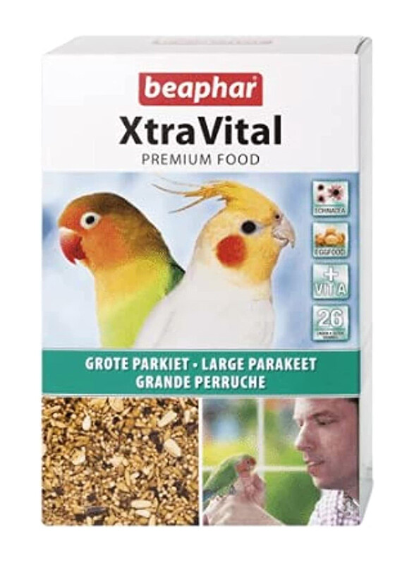 

Beaphar Xtra Vital Large Parakeet Medium Parrot Dry Food, 500g