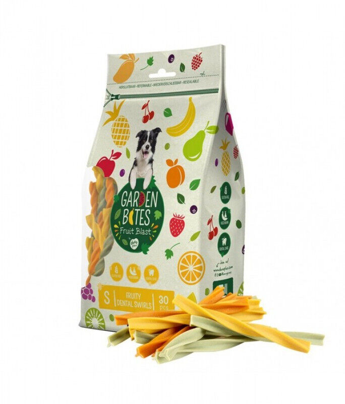 

DUVO+ Dog Treat Chews - Garden Bites Fruity Dental Swirls - Mix Color - 13cm -30Pcs