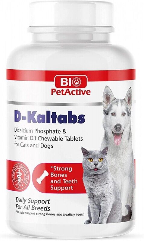 

BIO PetActive Dog & Cat D-Kaltabs Calcium Tablets - 126g