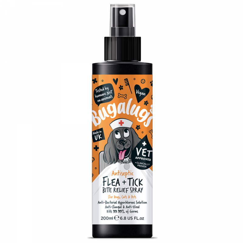 

Bugalugs Flea & Tick Bite Relief Spray - Antiseptic - 200ml