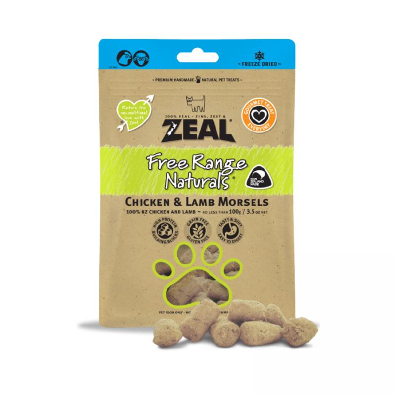 

ZEALDog Treat Chicken & Lamb Morsels - 100g